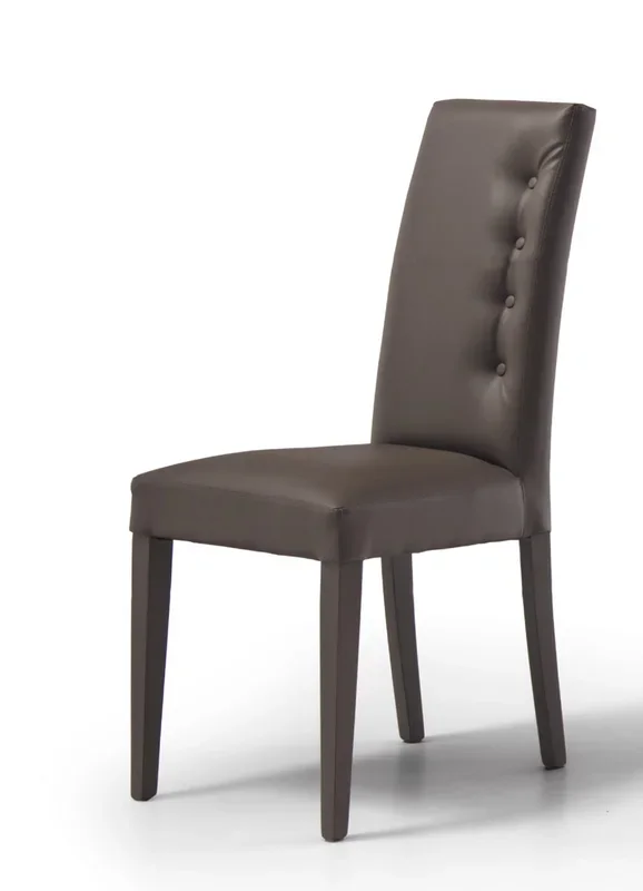 Kadon – Set da 2 Sedia imbottita in legno rivestita in ecopelle cm 46x43x100h – vari colori