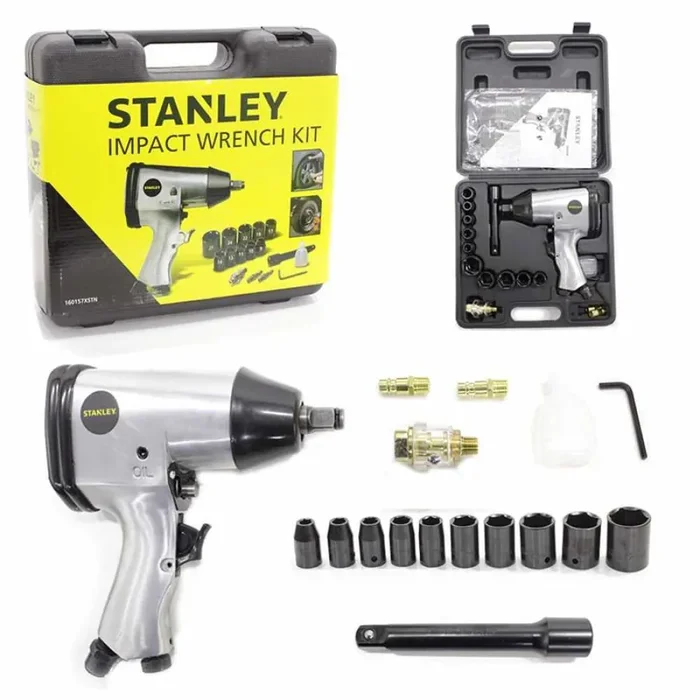 Kit accessorio avvitatore ad impulsi – 17 pezzi per compressore – Stanley