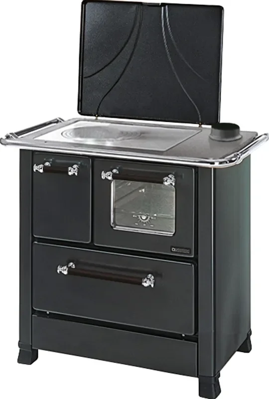 La Nordica cucina a legna Romantica 3,5 nero antracite