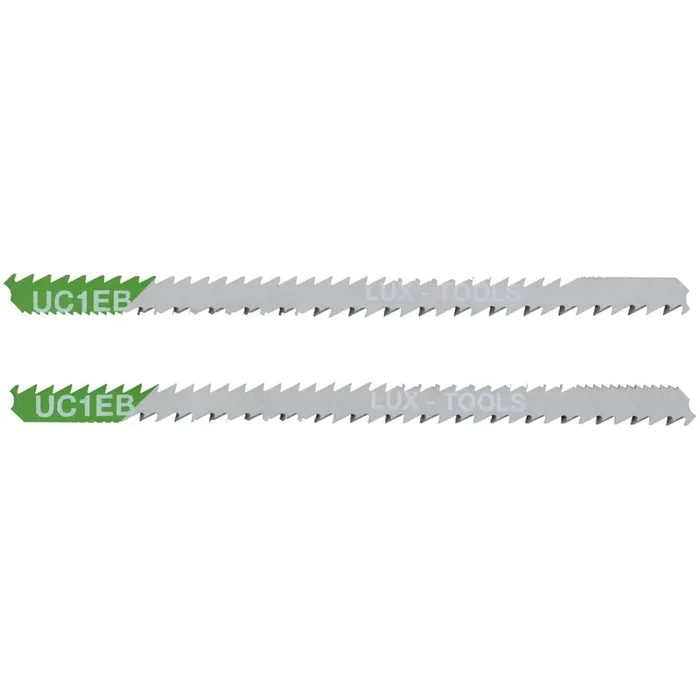 Lame per seghetto alternativo LUX HCS tagli curvi codolo a U 75 mm 2 pz