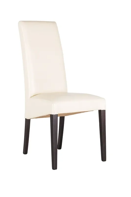 Lexikon 3 Stuhl aus Kunstleder Beine Wenge gebeizt