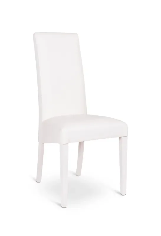 Lexikon 3 Stuhl aus Kunstleder Beine Wenge gebeizt