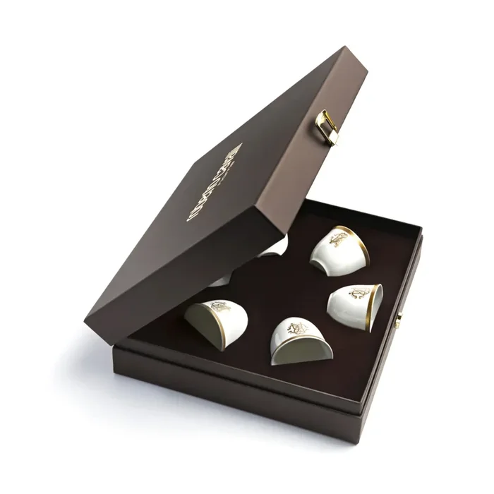 Luxury Box con 6 Tazze Arabe Silk Gold – Roberto Cavalli