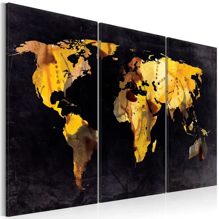 Malerei – Wenn die Welt eine Wüste wäre Triptychon Erroi – 60 x 40 cm