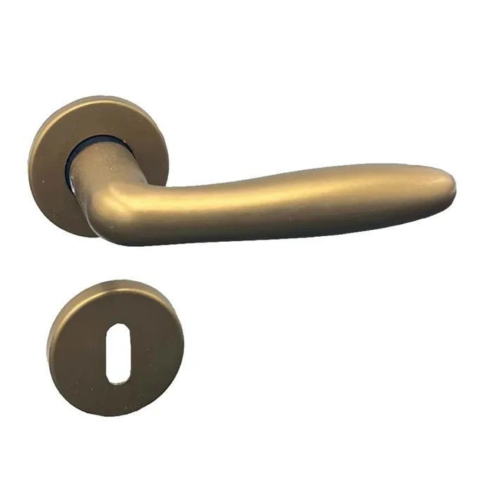 Maniglia con rosette modello venere bronzata