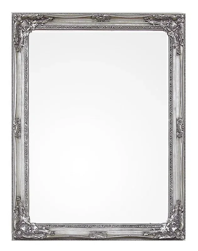 Miro Spiegel mit silbernen Kissen 63×83 in Holz