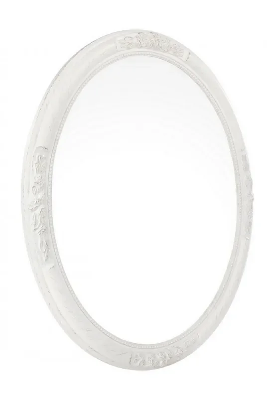 Miro Spiegel mit weißen Kissen 67×57 in Holz