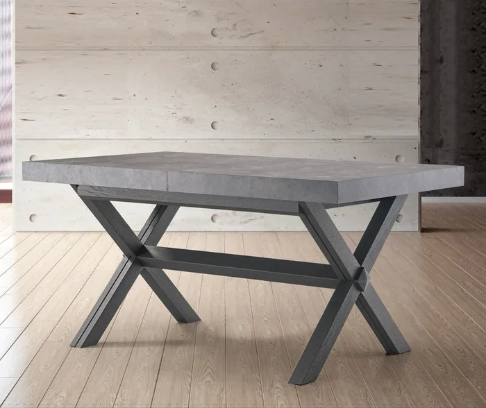 Owen – Tavolo moderno allungabile gambe ad X in legno – vari modelli