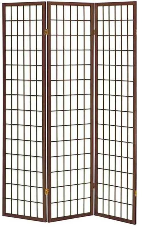 Paravent Separè 3 Paneele 130,5x178cm in Tosini Nussbaumholz