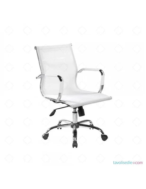 Poltrona Direzionale Dallas Rete Bianca | Tavolisedie