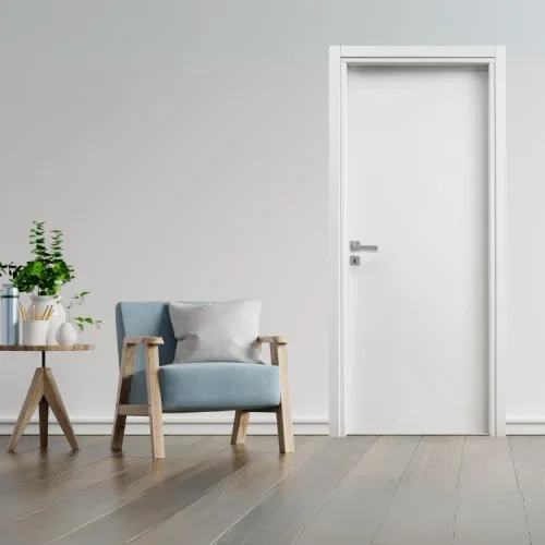 Porta battente reversibile per interni 70x210h cm bianca Niagara