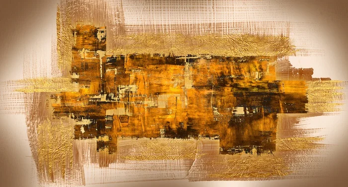 Quadro da muro materico con foglia oro design moderno stampa su tela – varie misure