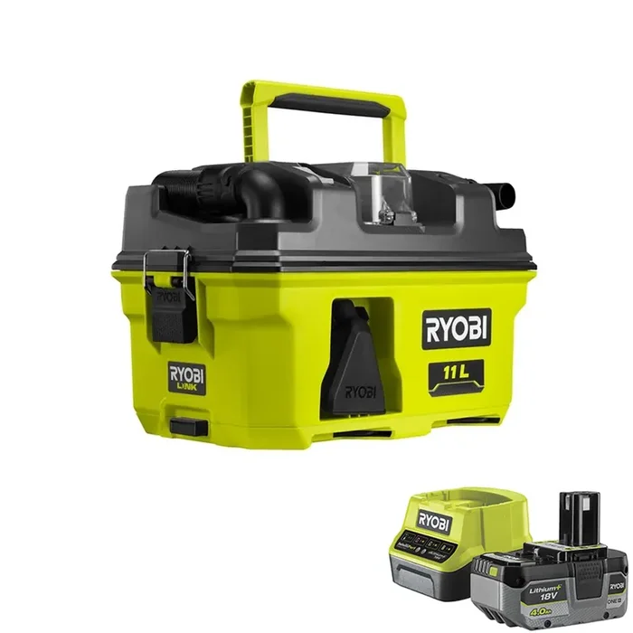Ryobi RV1811-0 – Aspiratore solidi e liquidi portatile a batteria – 18V 4.0Ah