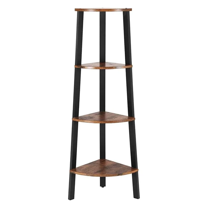 Scaffale angolare industriale a 4 livelli – L48,5 x H125 cm