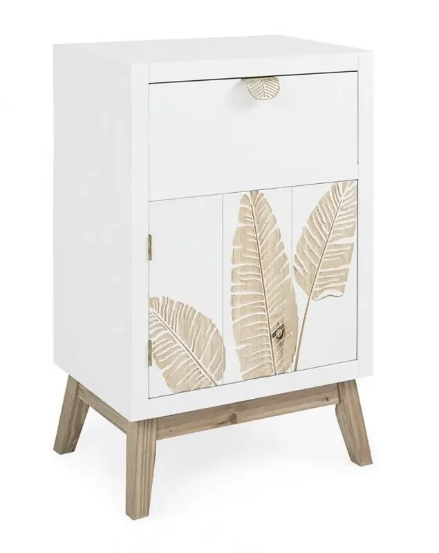 Schrank 1 Tür 1 Schublade Folium in Holz