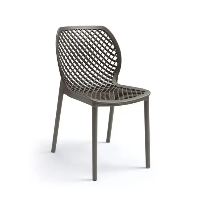 SEDIA ARIA IMPILABILE 47 X 60 X H 82 CM TORTORA