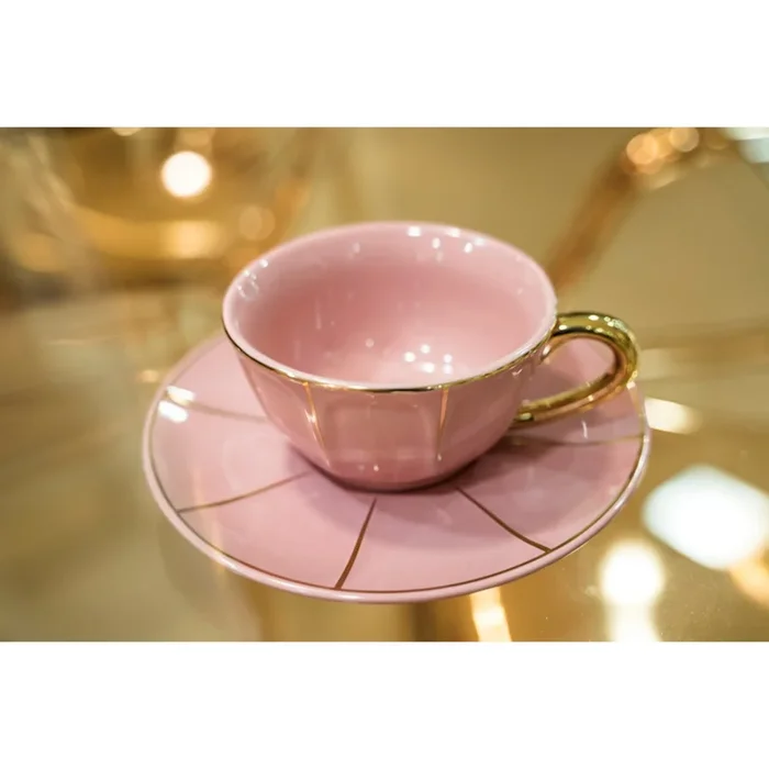 Set 2 Tazze The Con Piattino Rosa La Tavola Scomposta – Bitossi Home