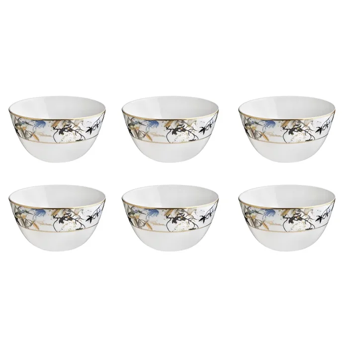 Set 6 Coppette Riso Garden’s Birds – Roberto Cavalli