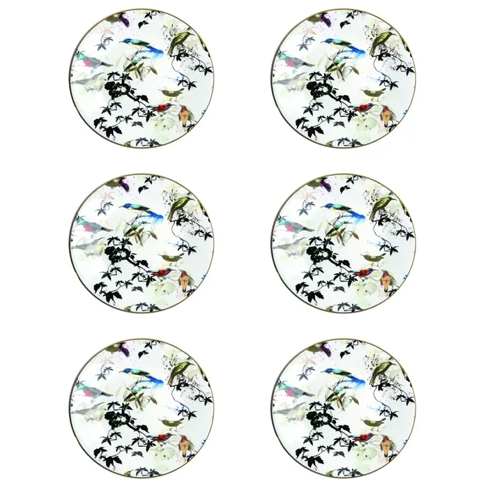 Set 6 Piatti Frutta Garden’s Birds – Roberto Cavalli