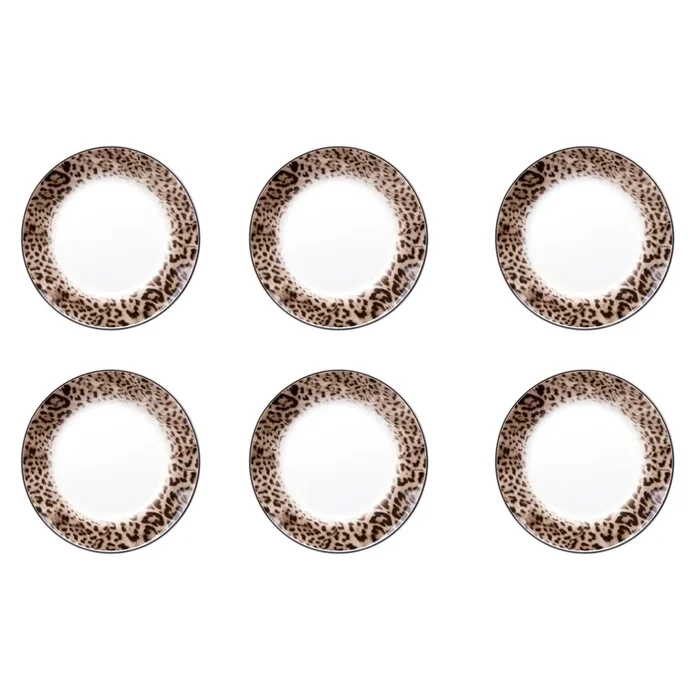 Set 6 Piatti Piani Jaguar – Roberto Cavalli