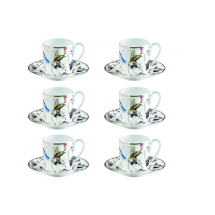 Set 6 Tazze da Caffè Garden’s Birds – Roberto Cavalli