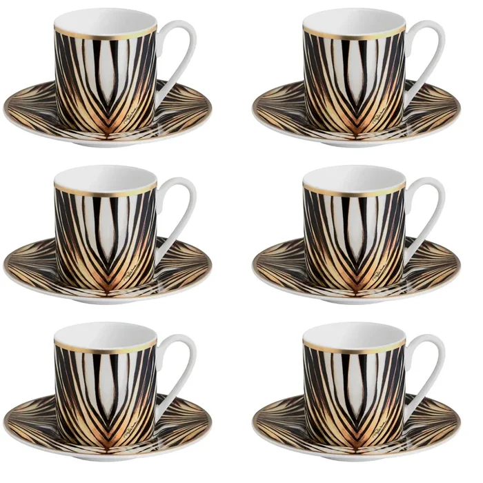 Set 6 Tazze da Caffè Ray of Gold – Roberto Cavalli