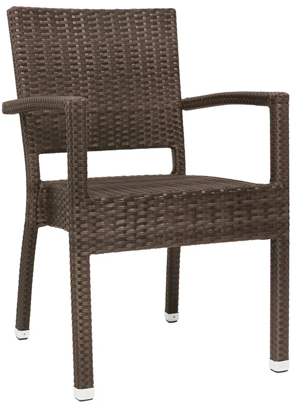 Set da 2 Poltroncina effetto rattan da giardino per esterno cm 47x45x87h – vari colori