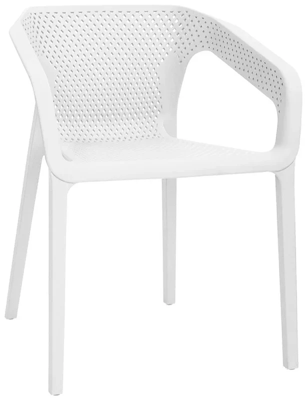 Set da 2 Poltroncina sedia con braccioli in polipropilene da giardino – vari colori