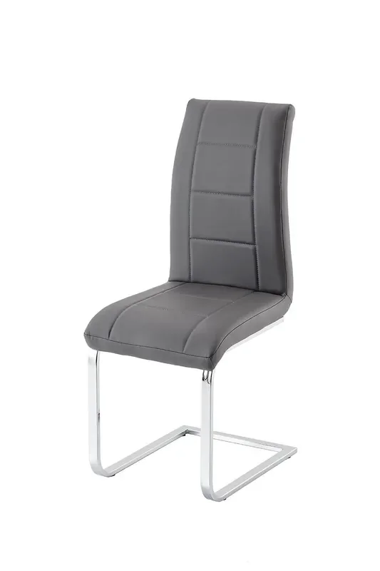 Set mit 4 Stühlen aus weichem Kunstleder 98 x 55 x 42 cm TFT Comfort Grey