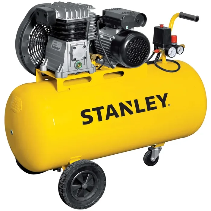 Stanley B 345/10/100 – Compressore aria elettrico monofase a cinghia – Motore 3 HP – 100 lt