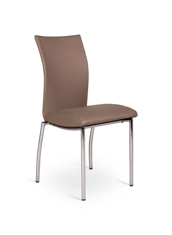 Stuhl Adele aus zweifarbigem Chrom-Kunstleder