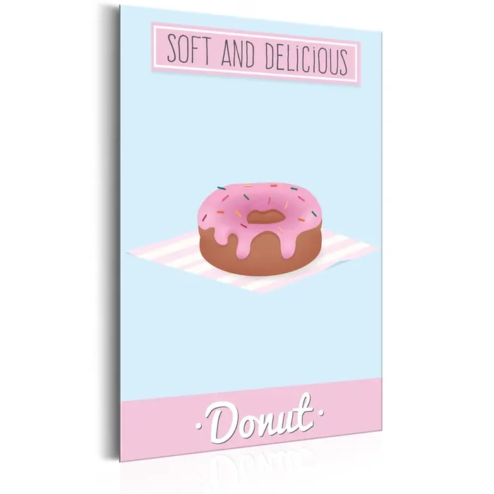 Targa In Metallo – Food – Donut 31x46cm Erroi