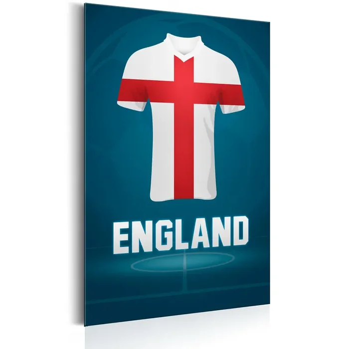 Targa In Metallo – Football – England 31x46cm Erroi