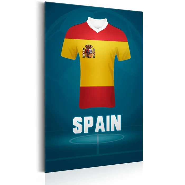 Targa In Metallo – Football – Spain 31x46cm Erroi
