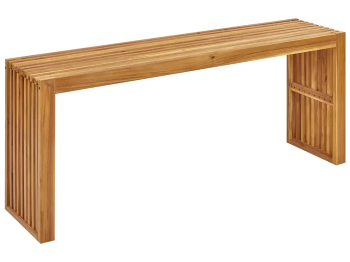 Tavolino da giardino BELLANO 150 cm 35 cm Legno d’acacia Marrone