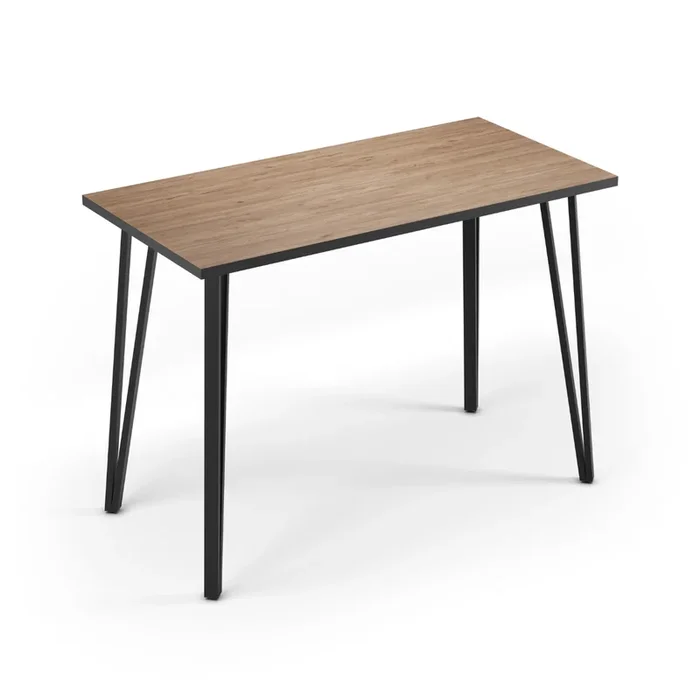 Tavolo da bar con gambe in metallo nero L140 cm – SINDI