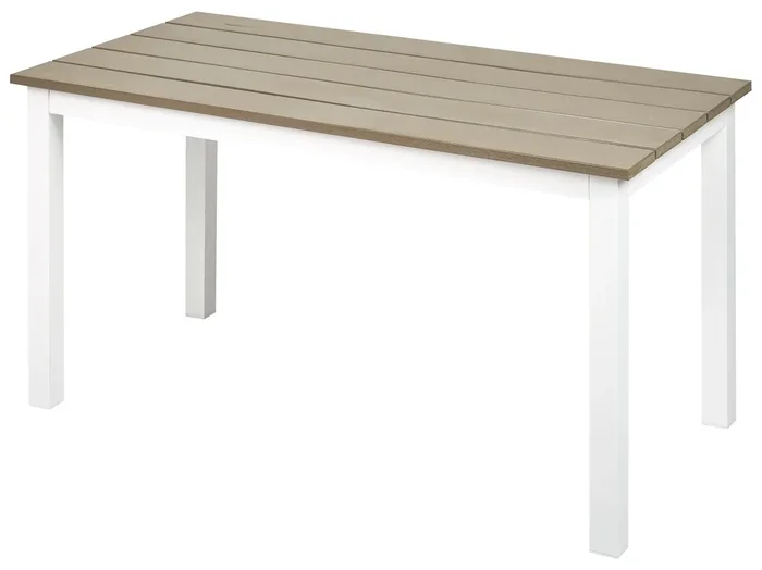 Tavolo da pranzo da giardino MESSINA 100 cm 52 cm Bianco
