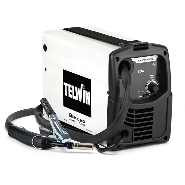 Telwin Bimax 140i Synergic – Saldatrice inverter a filo FLUX (no GAS), corrente continua (DC)