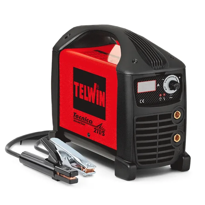 Telwin Tecnica 211/S ACX – Saldatrice Inverter (MMA, TIG) + Kit, corrente continua (DC)