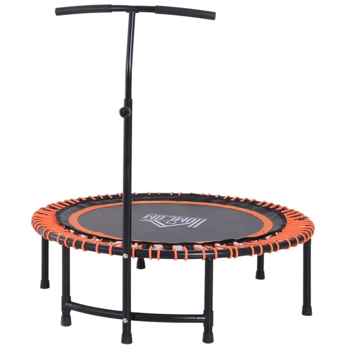 Trampolino Elastico Fitness con Manubrio Nero e Arancione Ø114.3 cm