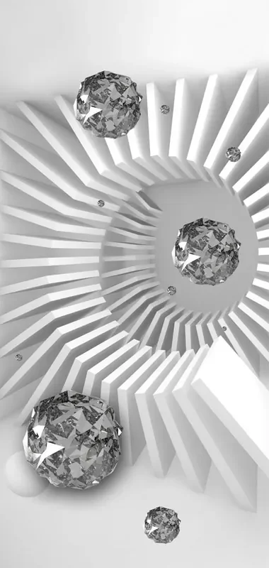 Türtapete – Abstraktion Schwarz-Weiß I 80x210cm Erroi