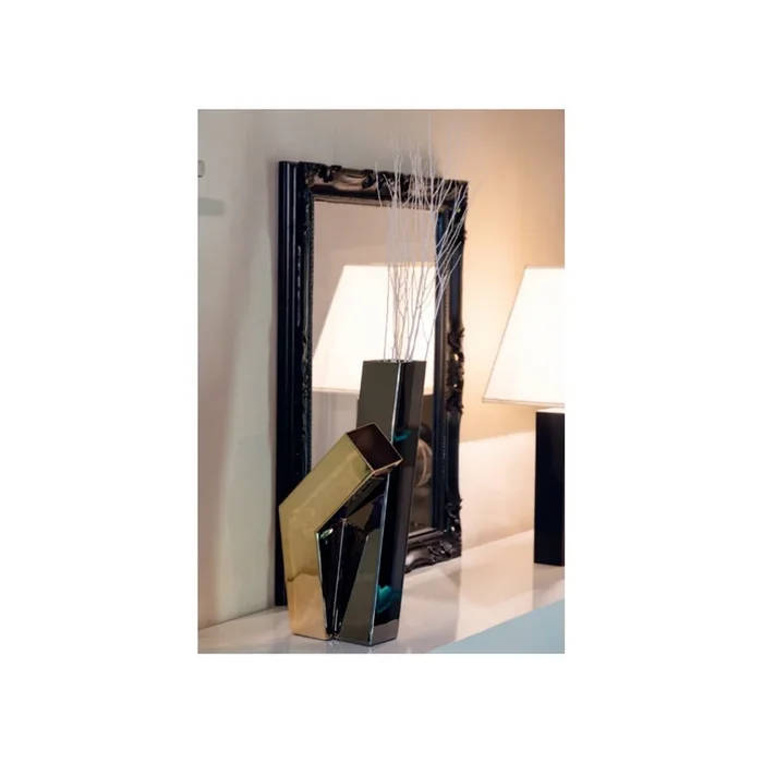 Vaso Oronero in acciao inox e oro 24K ZA050.NL.G Elleffe Design