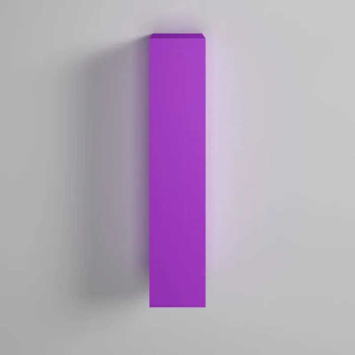 Vertikale Hängemöbel für Wohnzimmer aus lackiertem Melamin 140 x 31 x 29 cm TFT Boost Purple