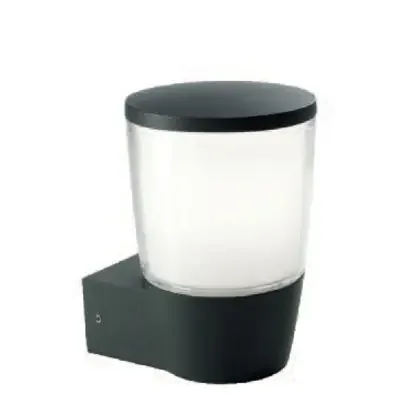 Wandleuchte in hochgrauer Farbe für Outdoor Torch Line Livos