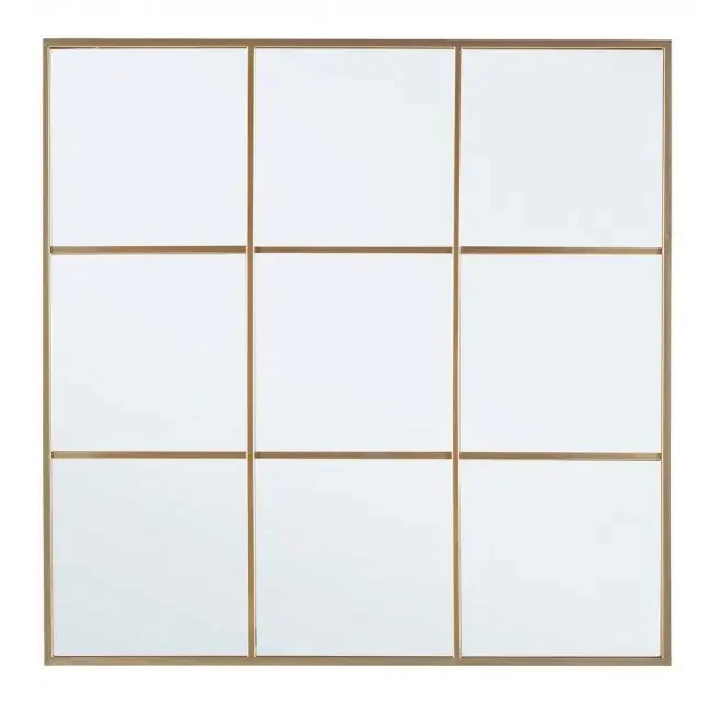 Window Nucleos Oro Metallspiegel mit Kissen