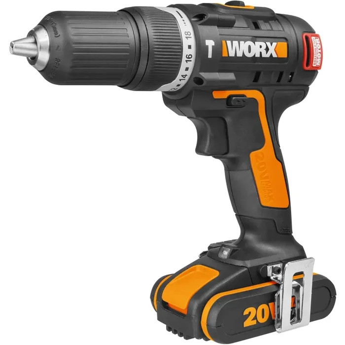 Worx avvitatore con percussione Brushless WX367.1 batteria 20V Li-Ion 2 Ah