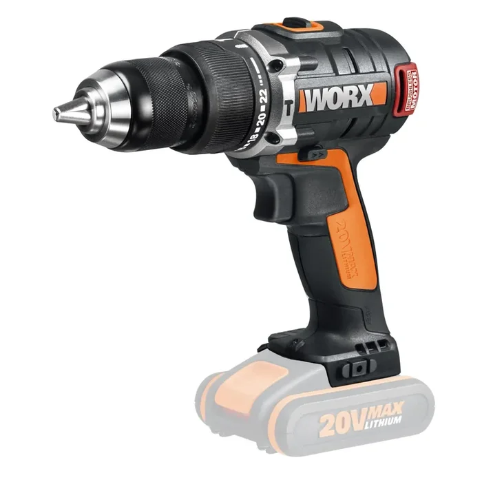 Worx trapano – avvitatore Brushless 20 V WX373.9 – solo corpo macchina