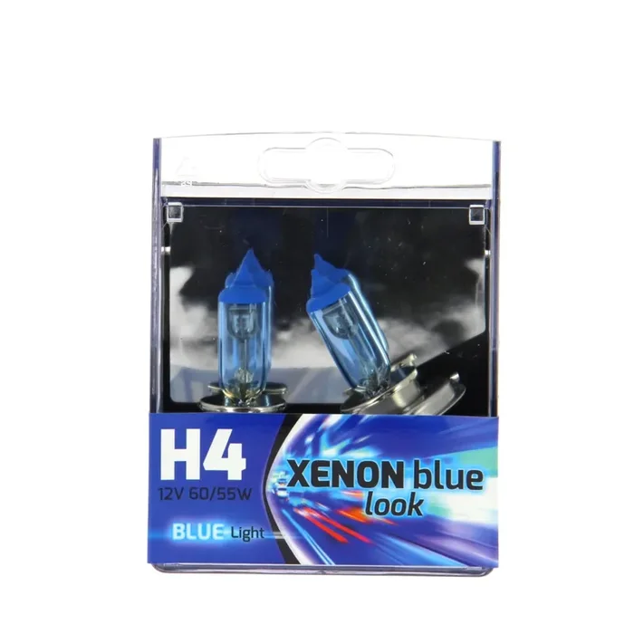 Xenon Blue Look 2 Lampadine auto H4 12V 60/55W. Blue light